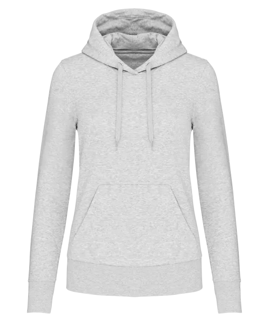 K4028 - Ecologische damessweater met capuchon Ash Heather