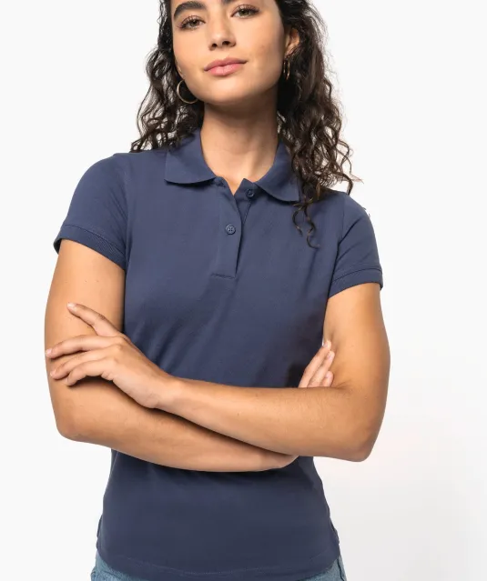 K240 - Piquépolo korte mouwen dames White