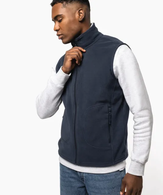 K9120 - Ecologische uniseks bodywarmer van microfleece Black