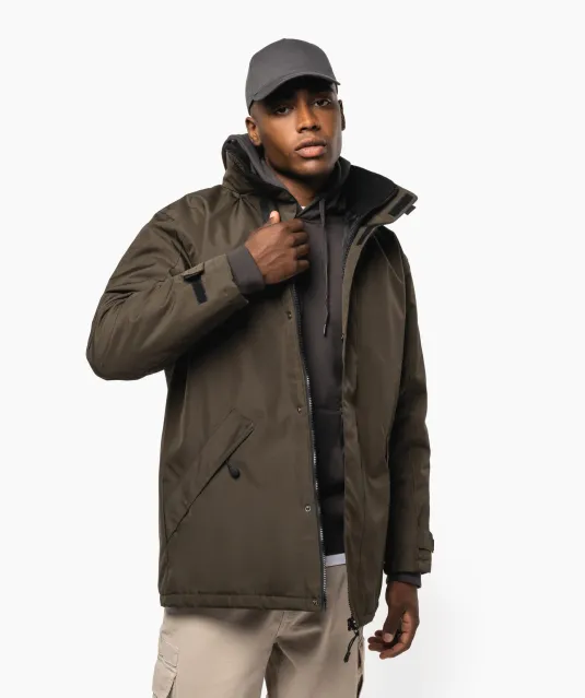 K677 - Gewatteerde parka Dark Grey