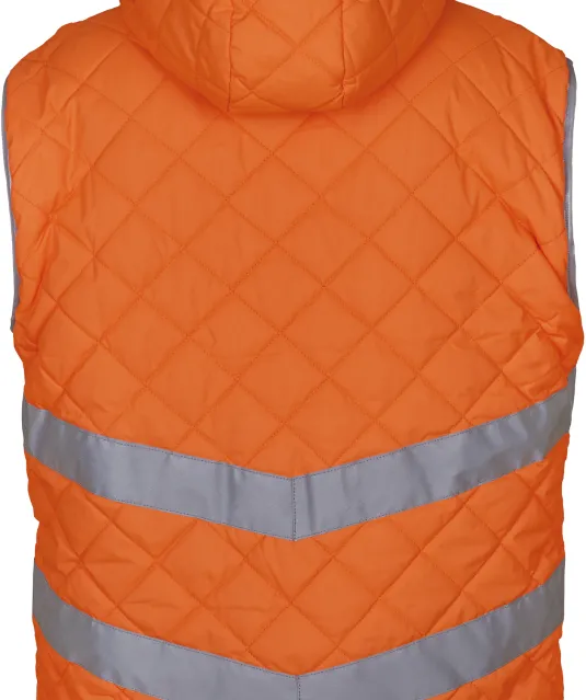 YHV007 - Kensington - Hi-Vis bodywarmer met capuchon Hi Vis Orange