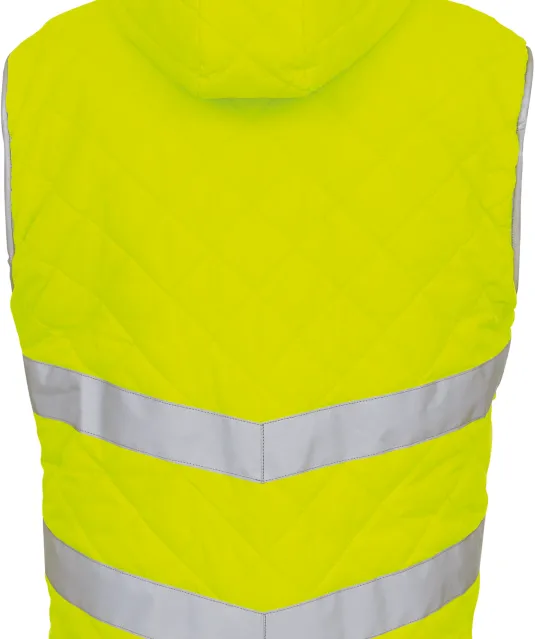 YHV007 - Kensington - Hi-Vis bodywarmer met capuchon Hi Vis Yellow