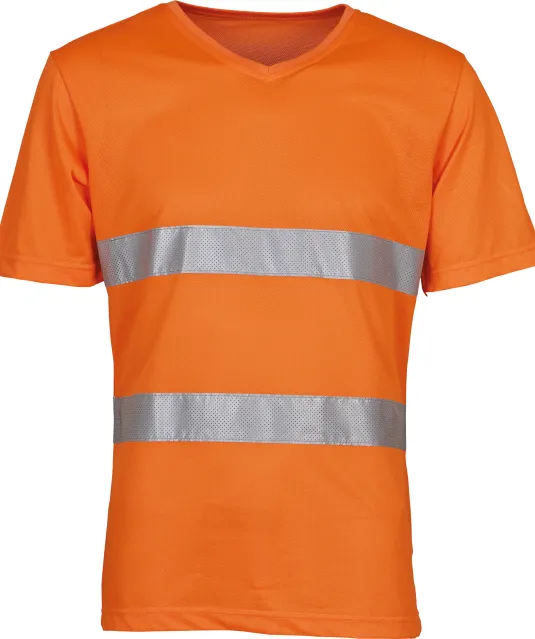 YHVJ910 - Top Cool - Hi-Vis T-shirt V-hals Hi Vis Orange
