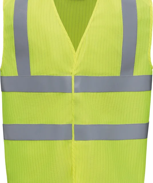 YHVW100ASFR - Hi-Vis, Anti-Statisch en vlamvertragend hesje Hi Vis Yellow