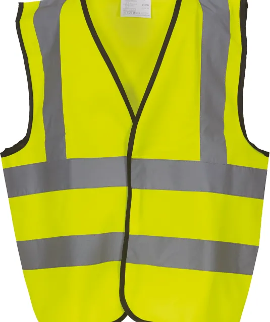 YHVW100CH - Veiligheidshesje voor kinderen met 2 Banden & Bretels Hi Vis Yellow
