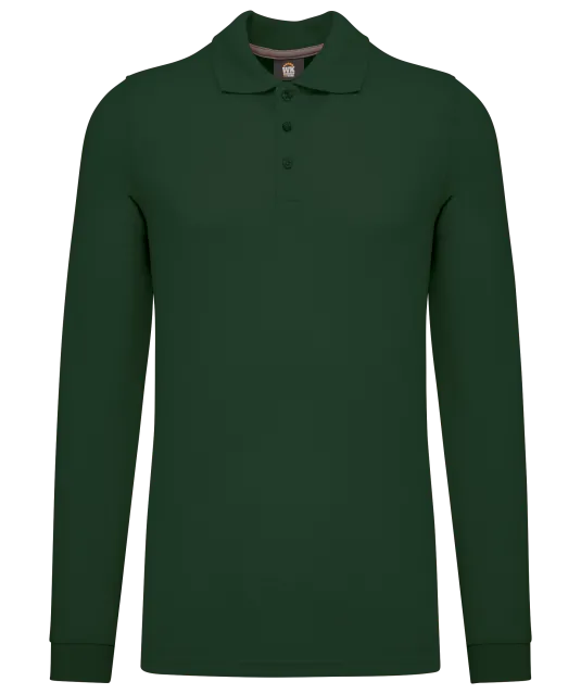 WK276 - Polo lange mouwen Forest Green