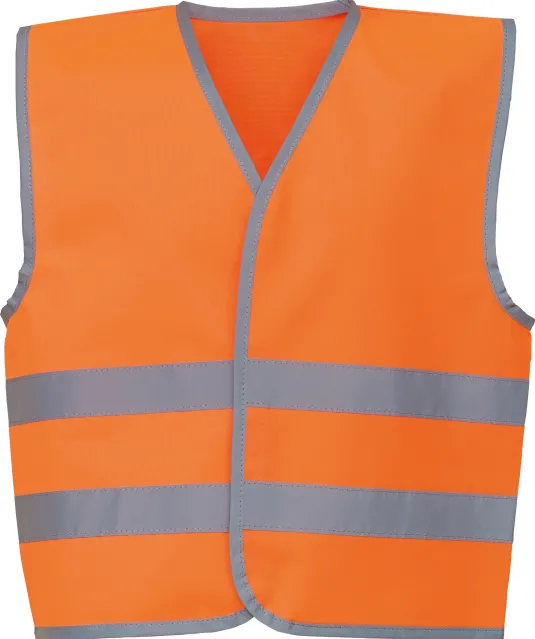 YHVW102CH - Veiligheidshesje met reflecterende zoom en strepen Hi Vis Orange