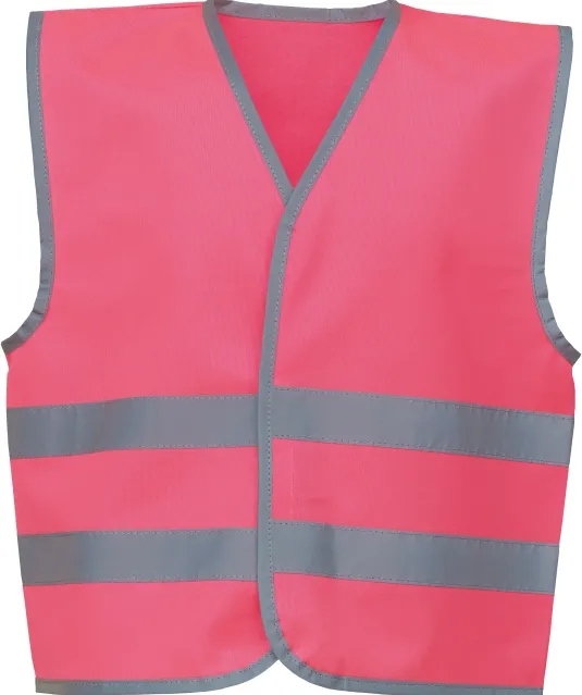 YHVW102CH - Veiligheidshesje met reflecterende zoom en strepen Pink