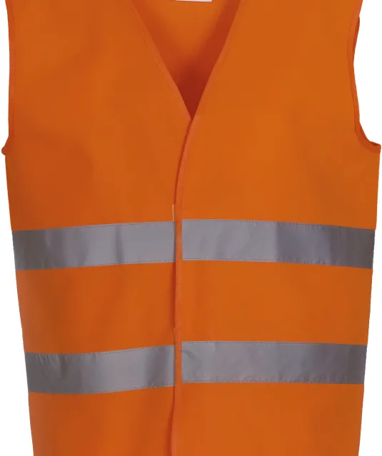 YHVW102 - Signalisatie 2 banden hesje Hi Vis Orange