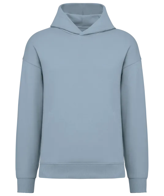 NS408 - Ecologische uniseks oversized sweater met capuchon Aquamarine