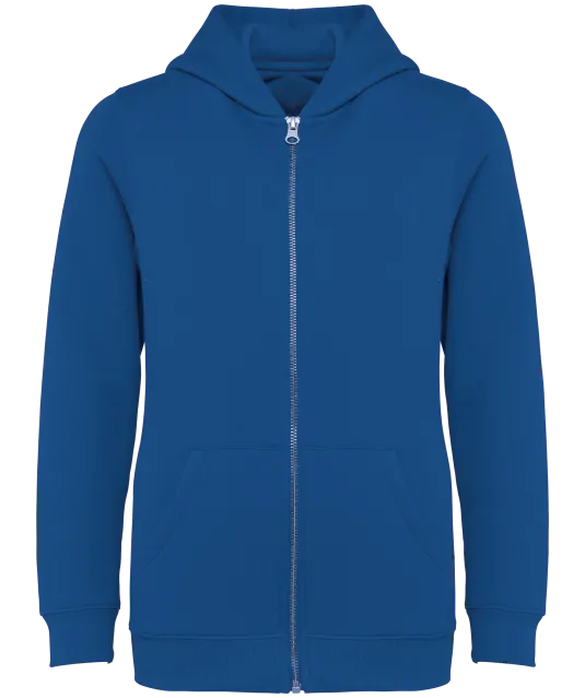 NS405 - Ecologisch kindersweatvest met capuchon Sea Blue