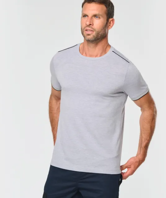 WK3020 - T-shirt Day To Day korte mouwen Black / Kelly Green