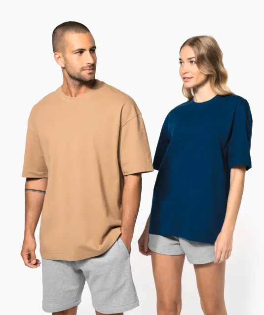 K3008 - Oversized T-shirt korte mouwen uniseks Black