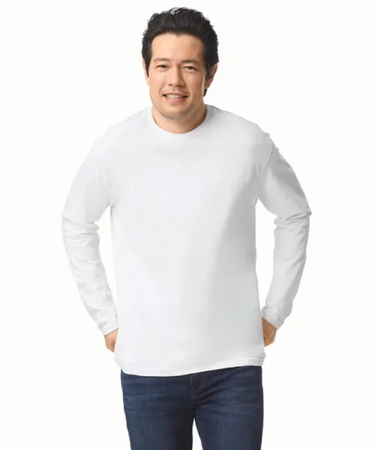 GI64400 - Softstyle® Euro Fit Adult T-shirt met lange mouwen White