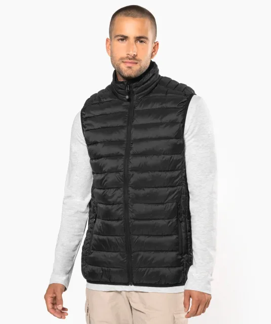 K6113 - Men’s lightweight sleeveless down jacket Black
