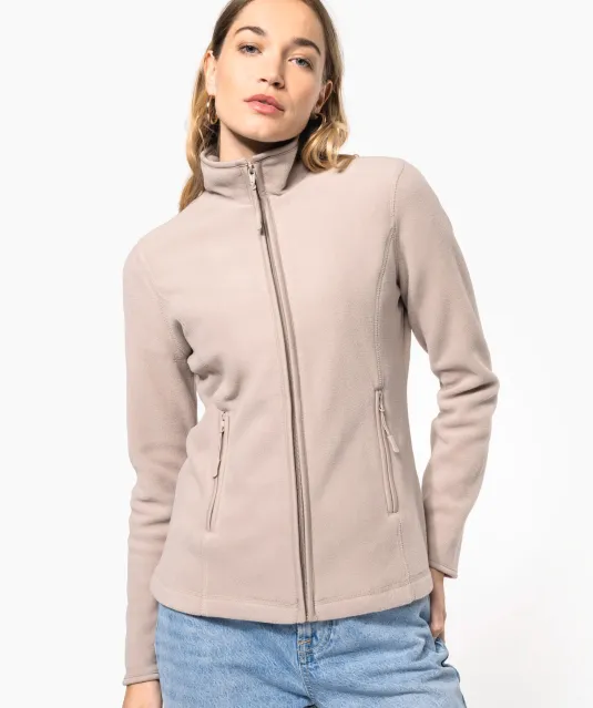 K907 - Microfleece met rits dames Natural