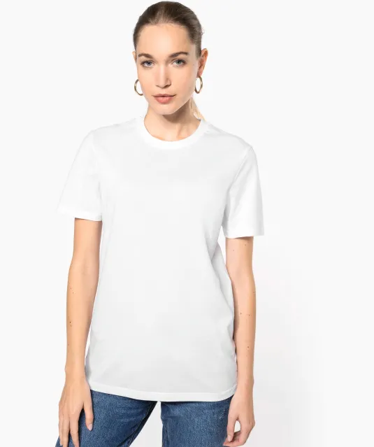 K3036 - T-shirt ronde hals met korte mouwen uniseks White