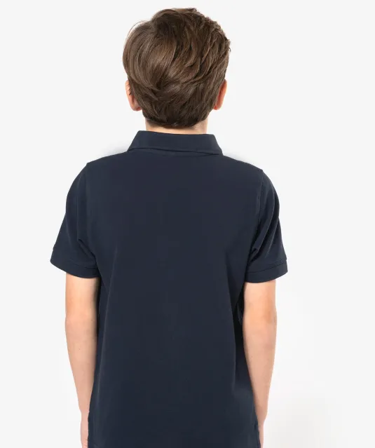 K249 - Kinderpolo korte mouwen White
