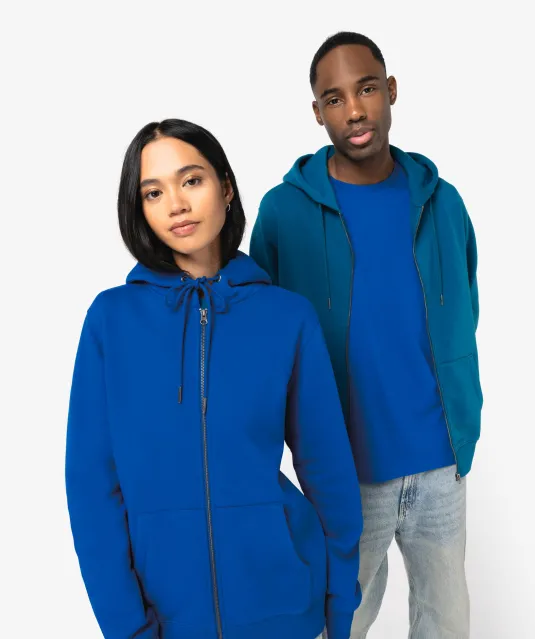 NS402 - Ecologische uniseks sweatvest met capuchon Black