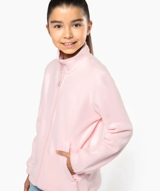 K920 - Microfleece met rits kind Black