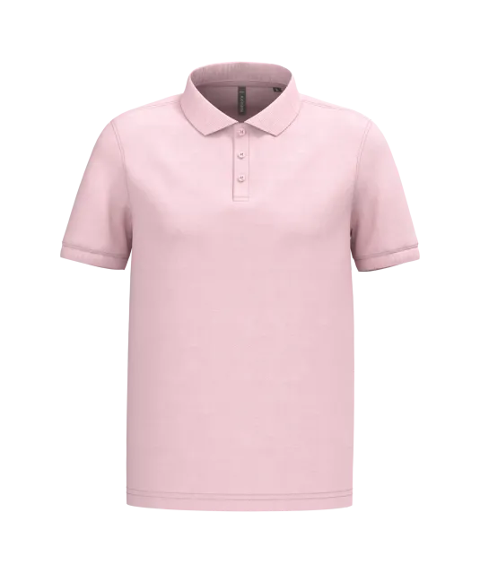 K254 - Piqué-herenpolo korte mouwen Pale Pink