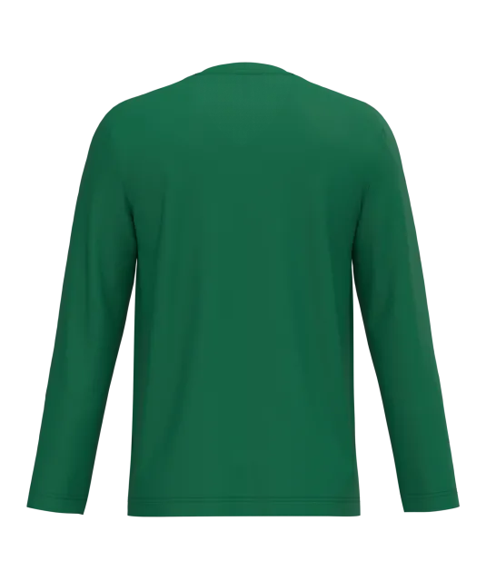 K358 - T-shirt V-hals lange mouwen Kelly Green