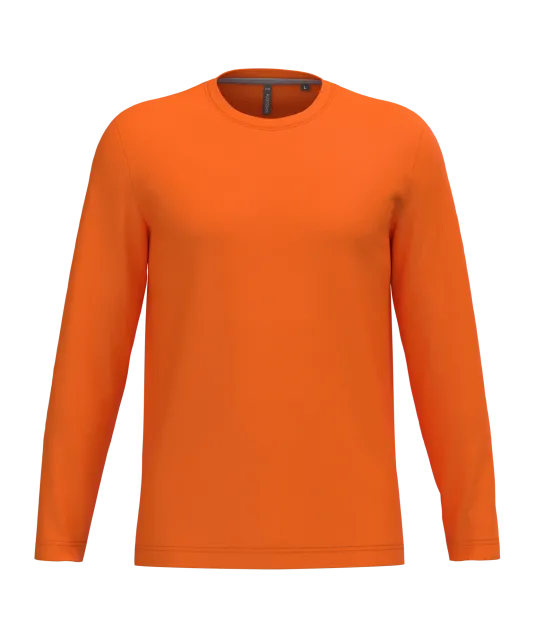 K359 - T-shirt ronde hals lange mouwen Orange