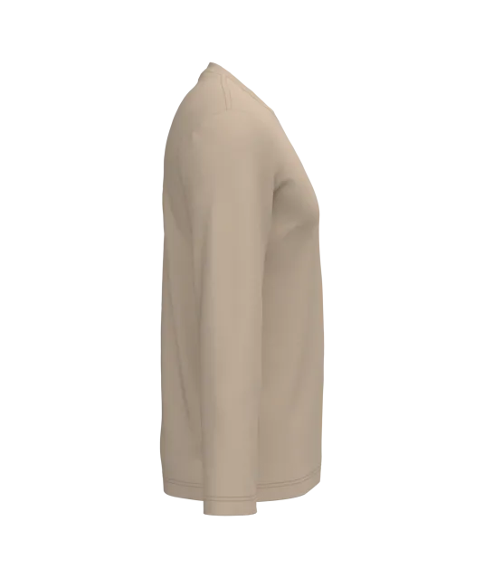 K359 - T-shirt ronde hals lange mouwen Light Sand