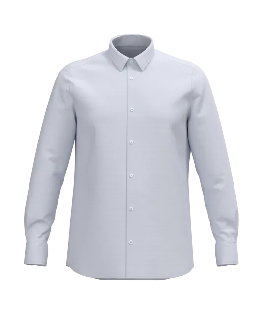 K595 - Heren overhemd Oxford lange mouwen White