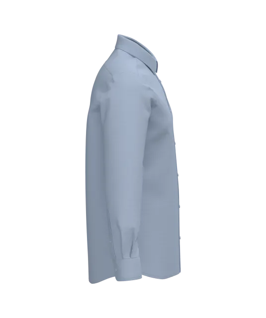 K595 - Heren overhemd Oxford lange mouwen Oxford Blue