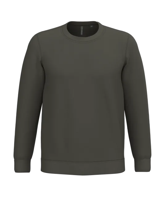 K474 - Sweater ronde hals Green Olive