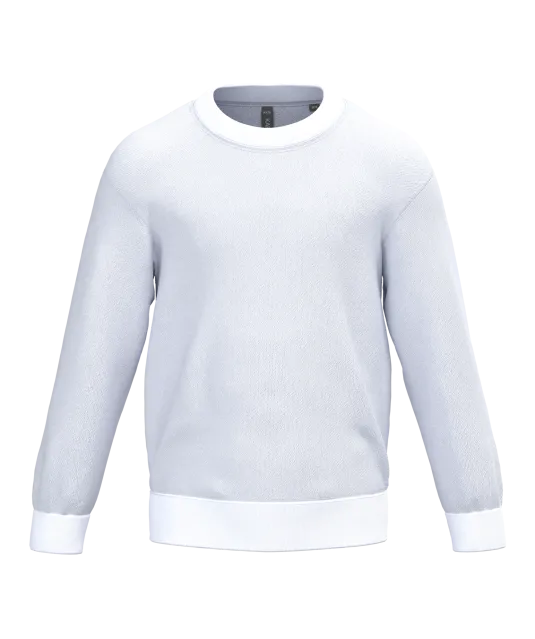 K475 - Kindersweater ronde hals White