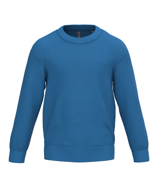 K475 - Kindersweater ronde hals Light Royal Blue