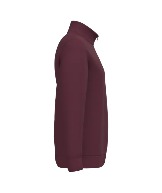 K478 - Sweater met ritskraag Wine