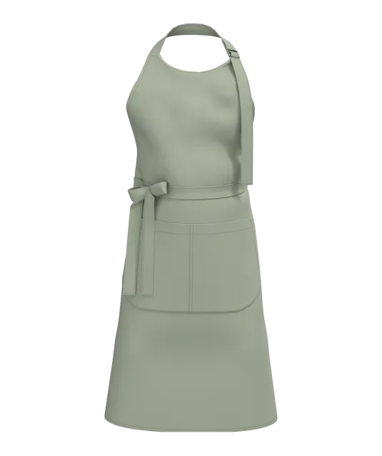 K8007 - Schort met zak van biologisch katoen Almond Green