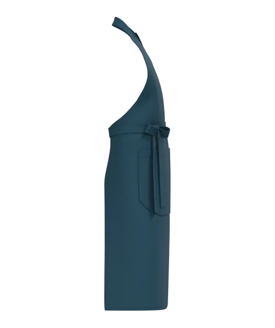 K8007 - Schort met zak van biologisch katoen Peacock Blue