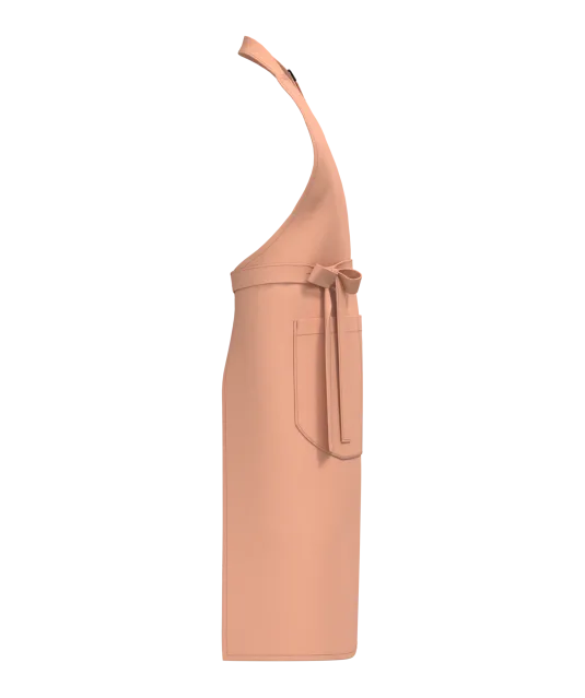 K8007 - Schort met zak van biologisch katoen Peach