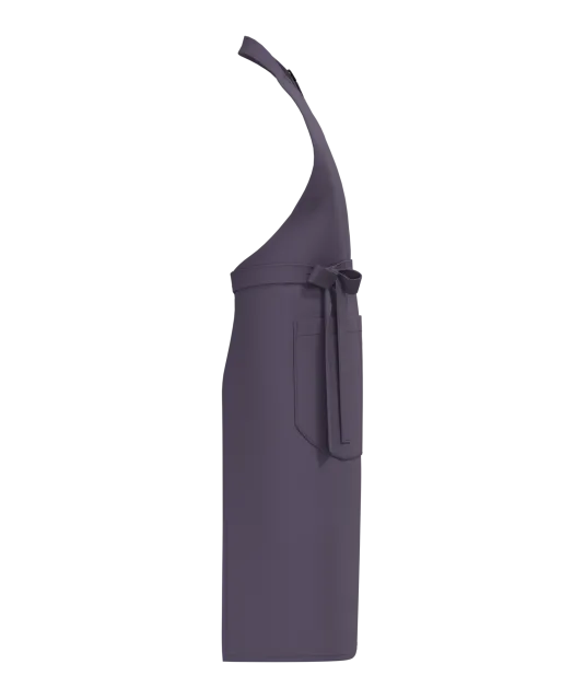 K8007 - Schort met zak van biologisch katoen Deep Plum