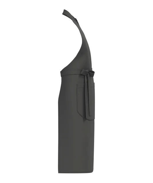 K8007 - Schort met zak van biologisch katoen Dark Grey