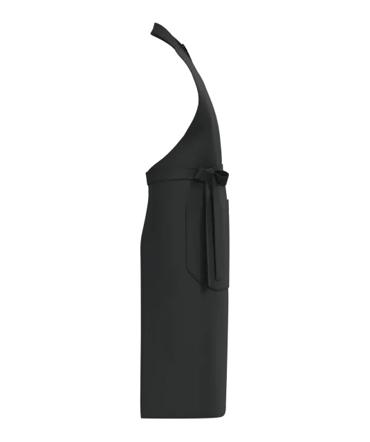 K8007 - Schort met zak van biologisch katoen Black
