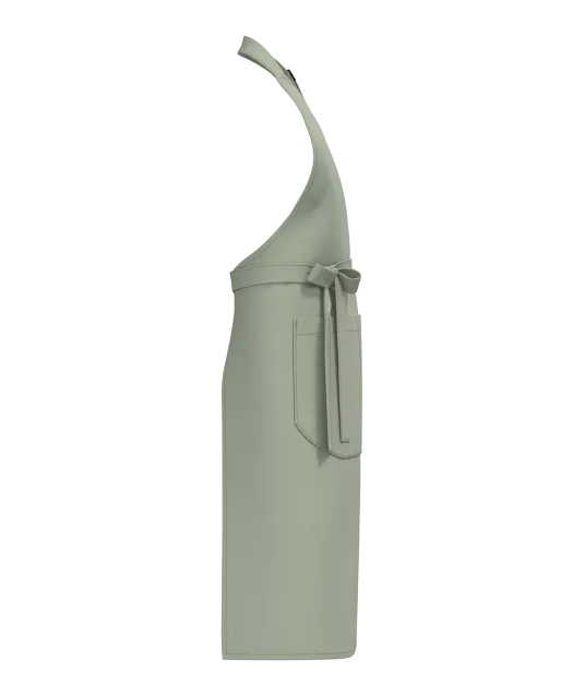 K8007 - Schort met zak van biologisch katoen Almond Green