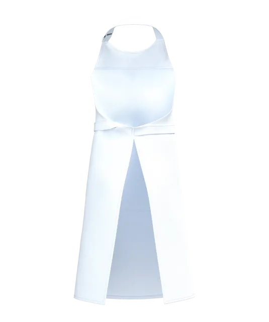 K8007 - Schort met zak van biologisch katoen White