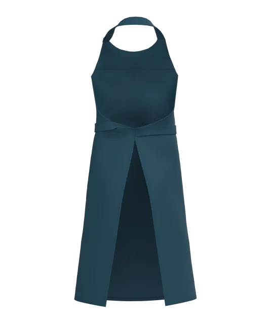 K8007 - Schort met zak van biologisch katoen Peacock Blue