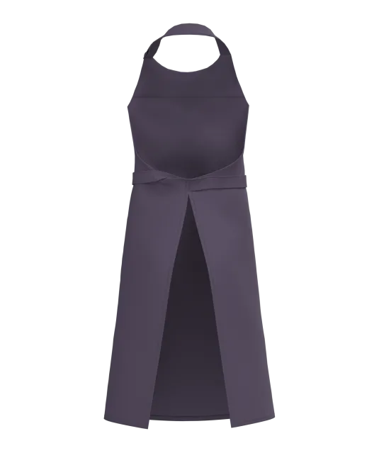 K8007 - Schort met zak van biologisch katoen Deep Plum
