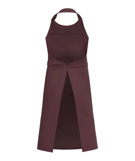 K8007 - Schort met zak van biologisch katoen Dark Cherry