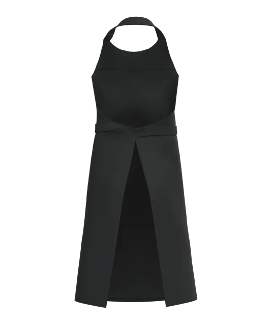 K8007 - Schort met zak van biologisch katoen Black