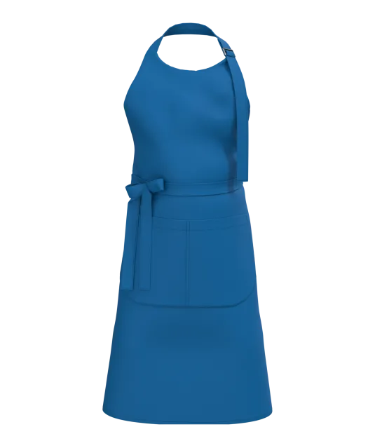 K8007 - Schort met zak van biologisch katoen Sea Blue