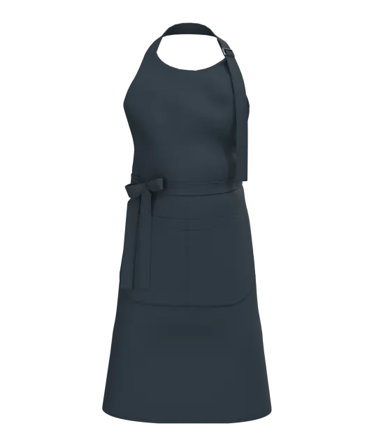 K8007 - Schort met zak van biologisch katoen Navy