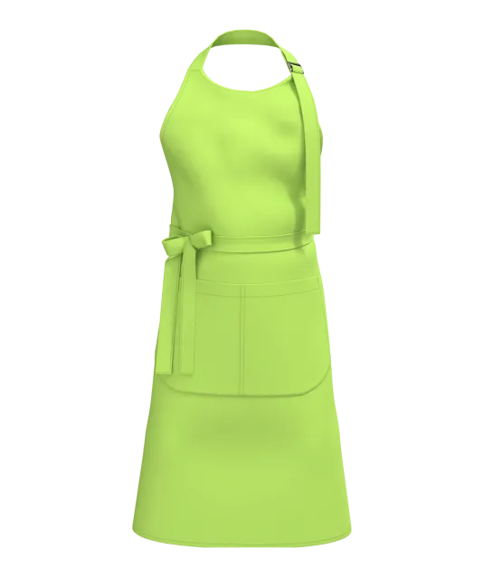K8007 - Schort met zak van biologisch katoen Lime