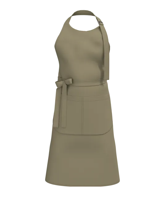 K8007 - Schort met zak van biologisch katoen Light Olive Green